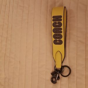 Coach leather Keychain
